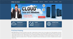 Desktop Screenshot of procloudhosting.com