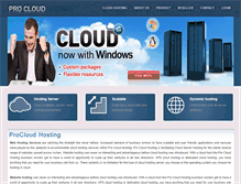 Tablet Screenshot of procloudhosting.com